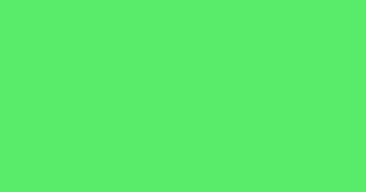 #56ec6a screamin' green color image