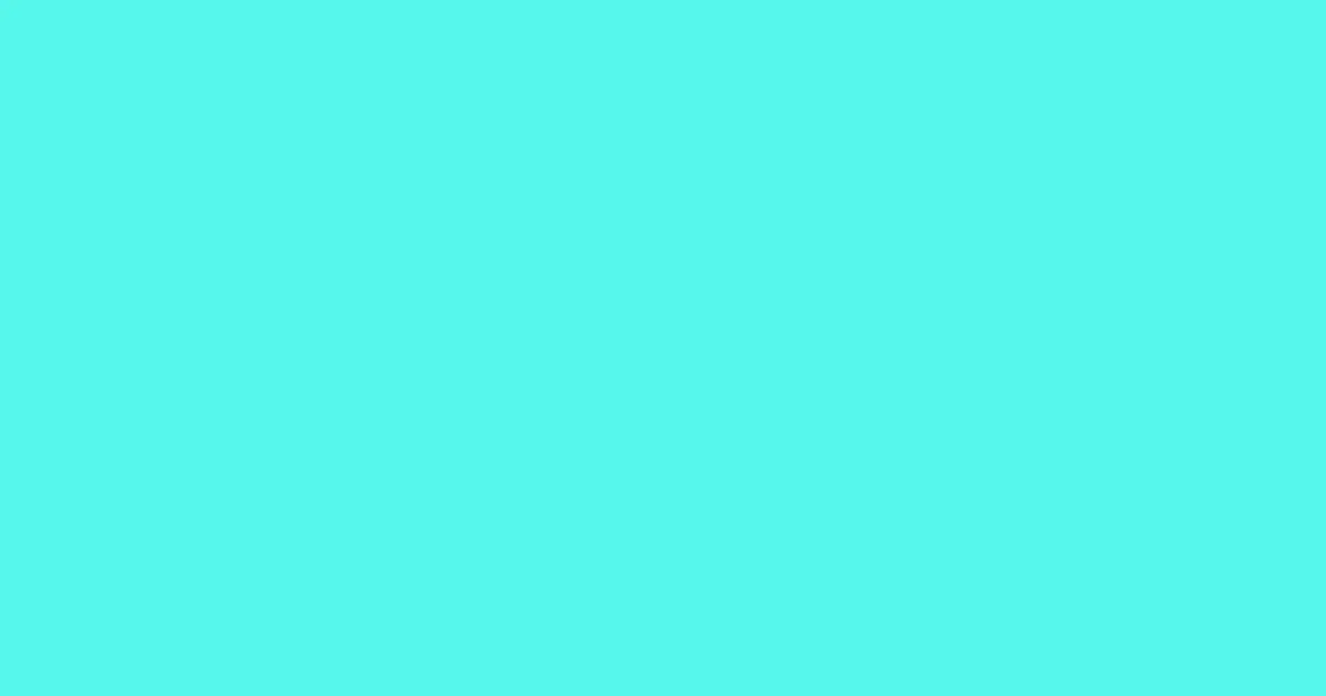 #56f8ed aquamarine color image