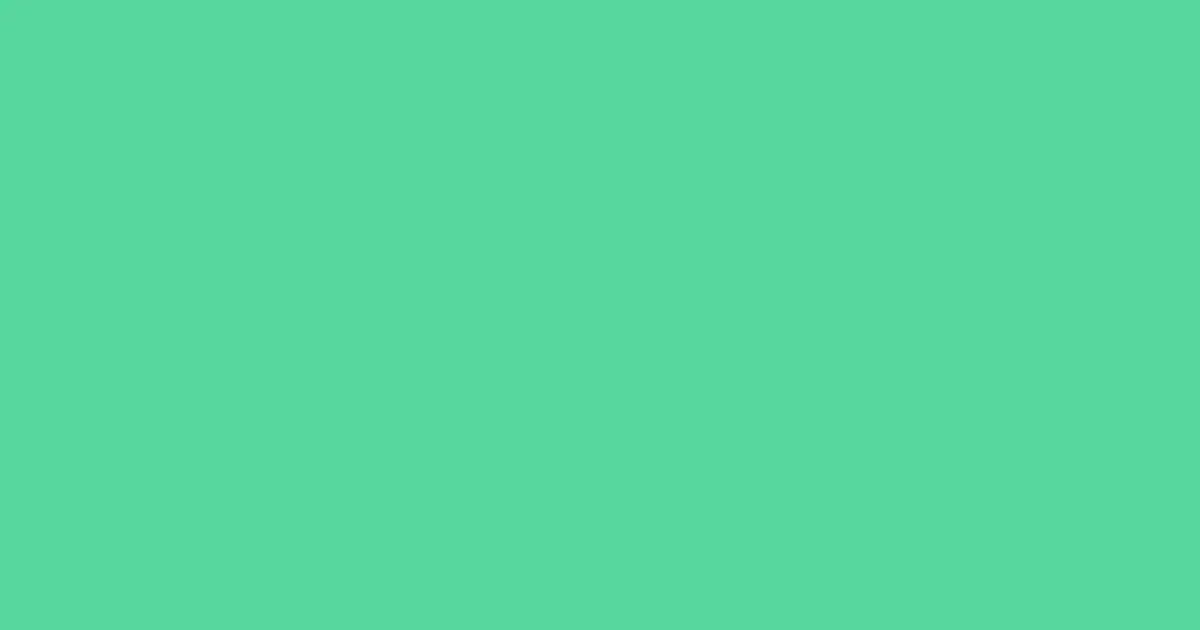 #57d79b caribbean green pearl color image