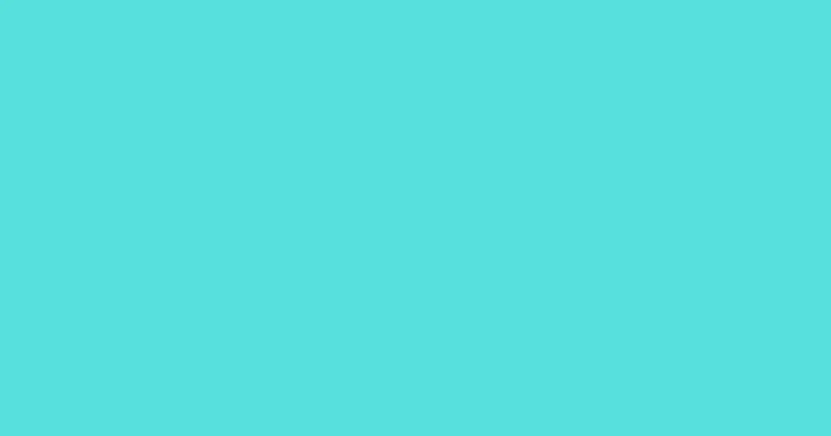#57e0de turquoise blue color image