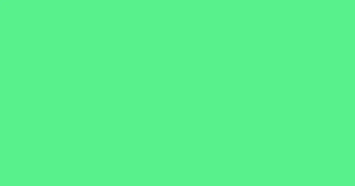 #58f28c screamin' green color image