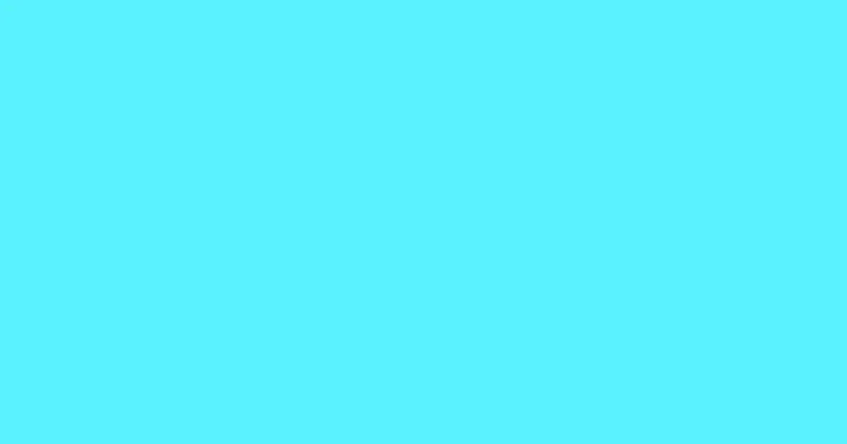 #58f2fe aquamarine color image