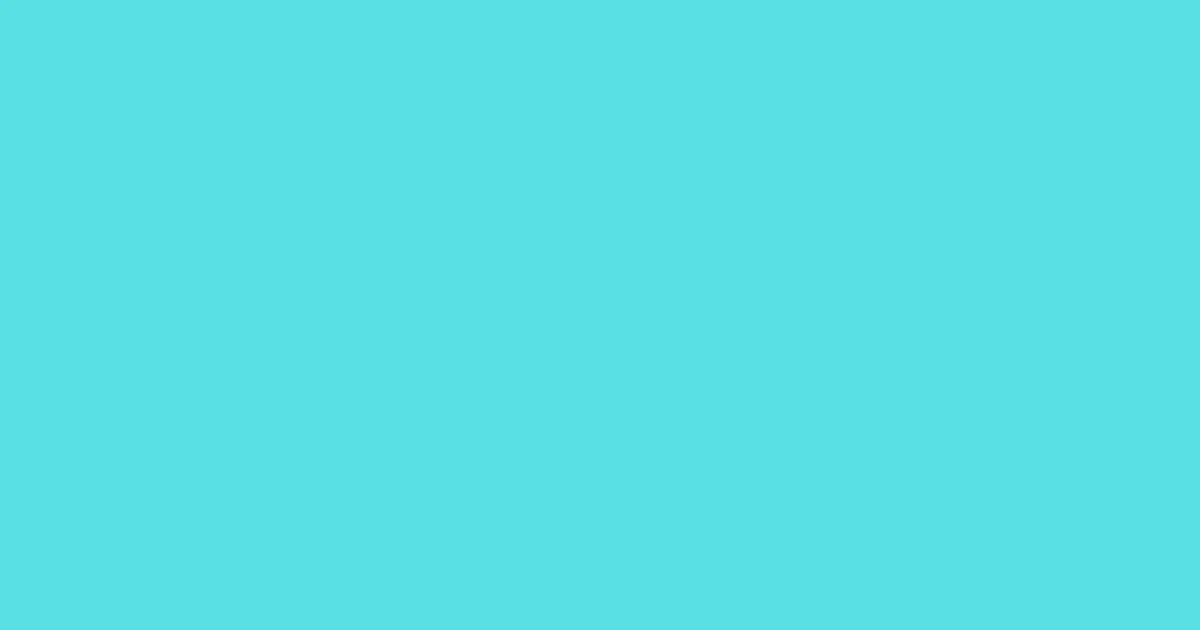 #59e0e5 turquoise blue color image
