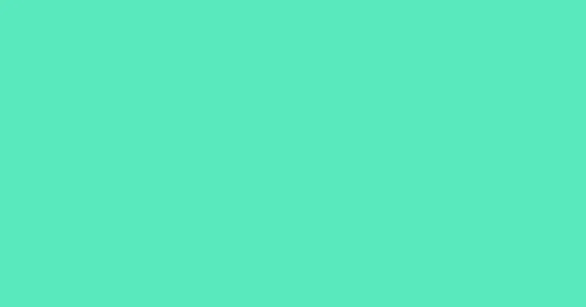 #59eabd turquoise blue color image