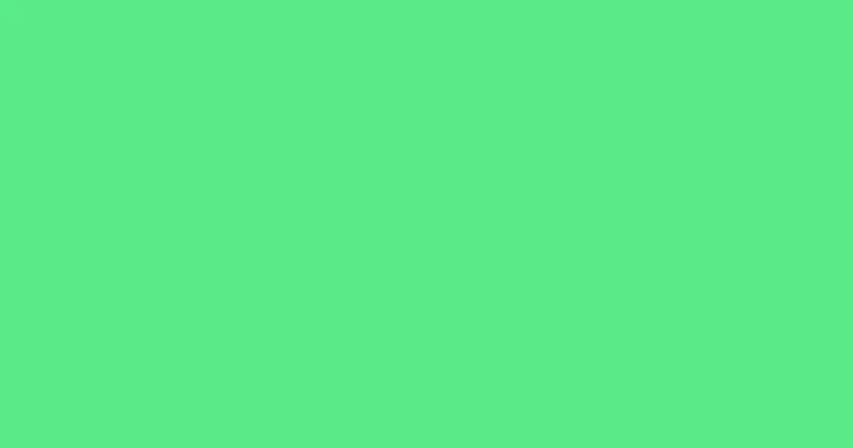 #59eb88 caribbean green pearl color image
