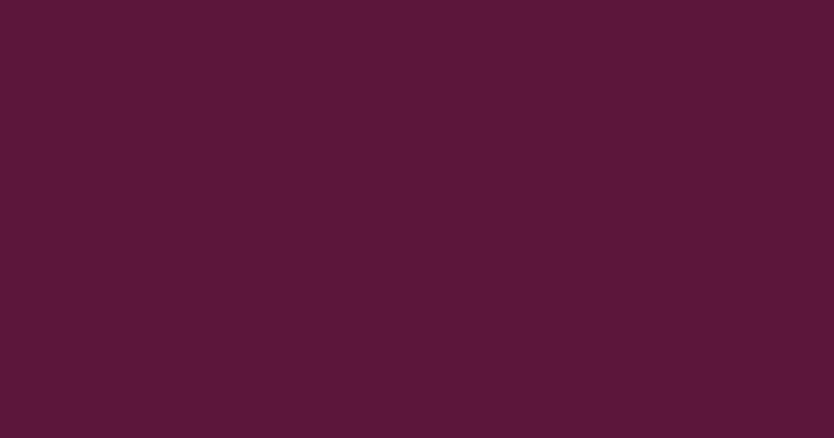 #5a163a wine berry color image
