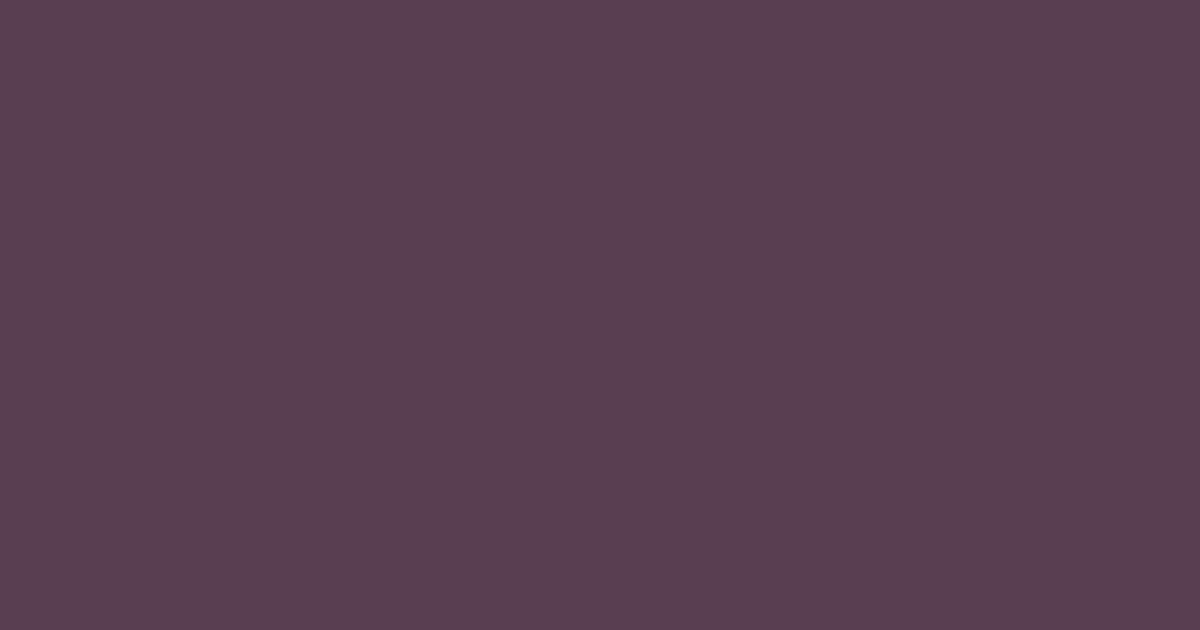 #5a3d50 eggplant color image