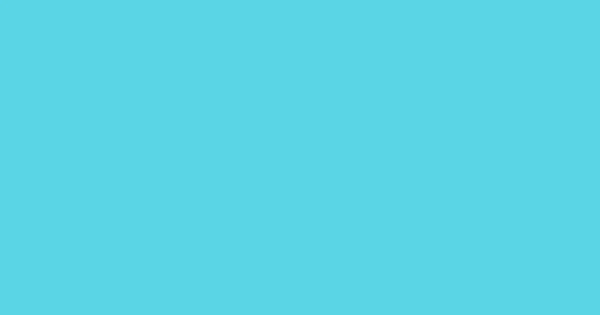 #5ad6e4 turquoise blue color image