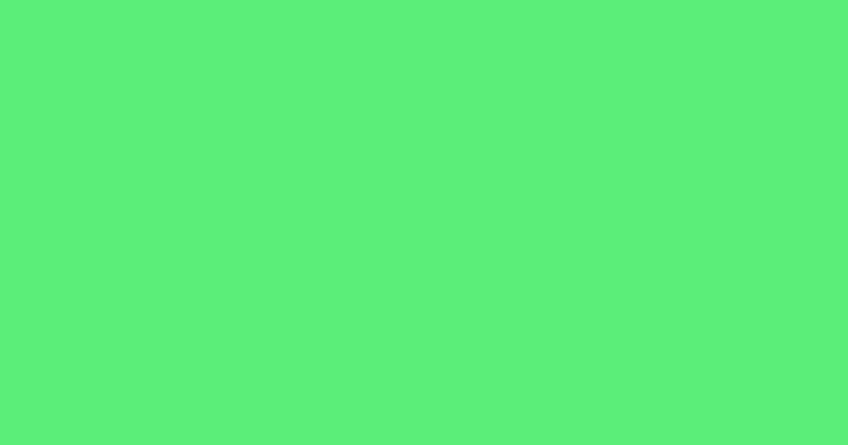 #5aee78 screamin' green color image