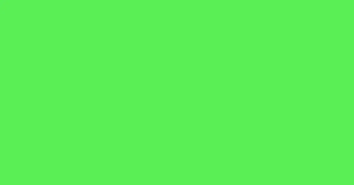 #5aef57 screamin' green color image