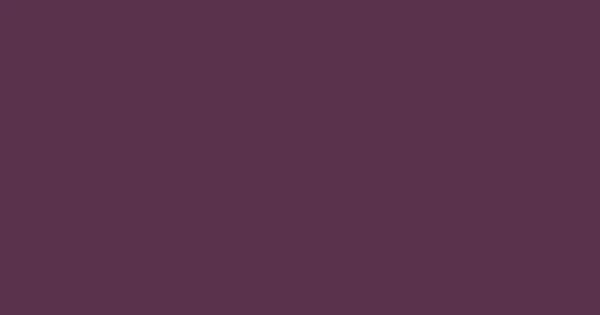#5b324a eggplant color image