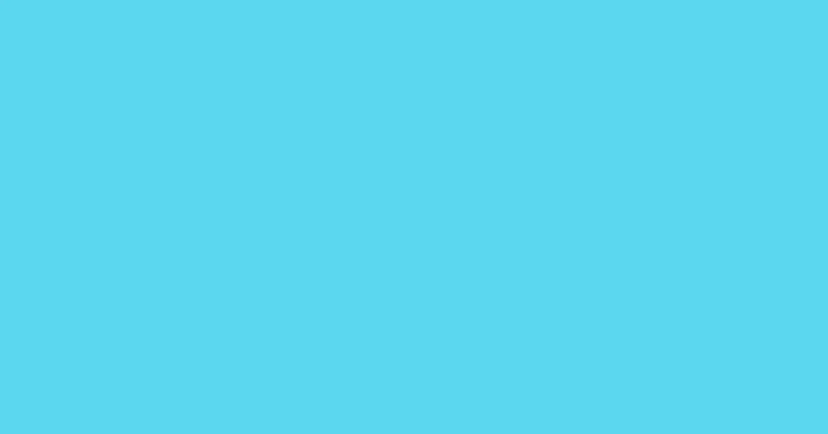 #5bd7f0 turquoise blue color image