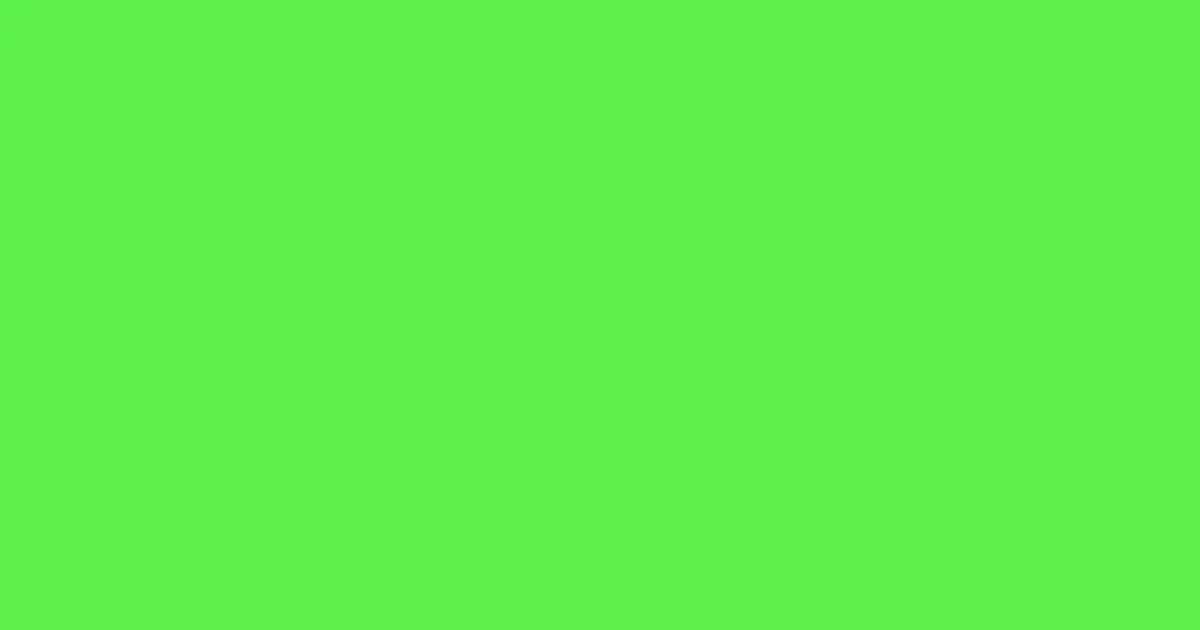 #5bf14a screamin' green color image