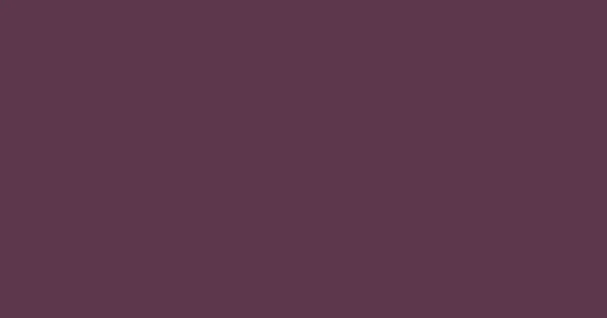 #5c384a eggplant color image