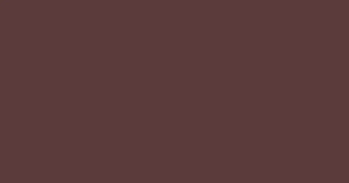 #5c3b3a congo brown color image