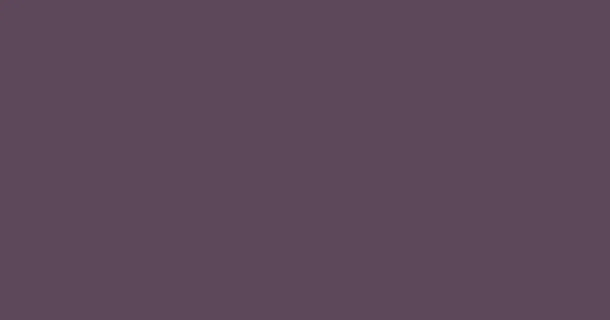 #5c485a eggplant color image