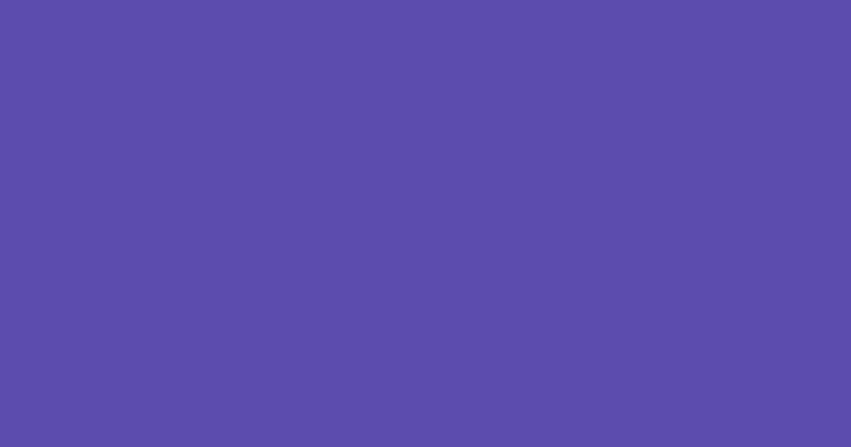 #5c4dad blue violet color image