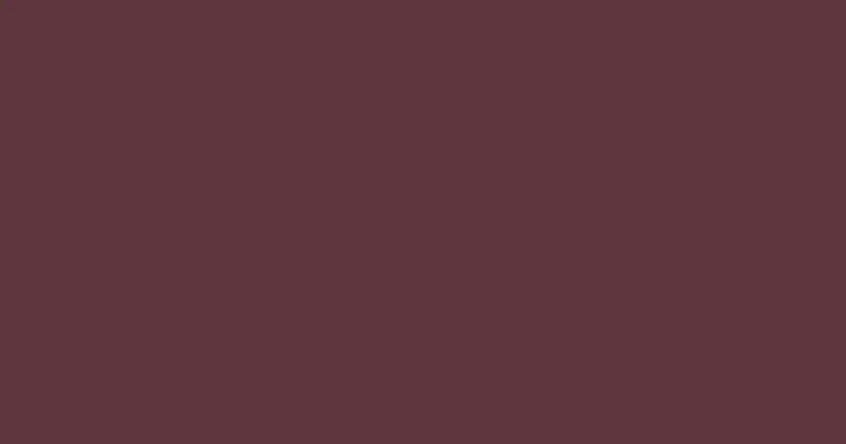 #5e353d congo brown color image