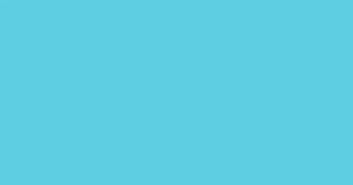 #5ecfe2 turquoise blue color image