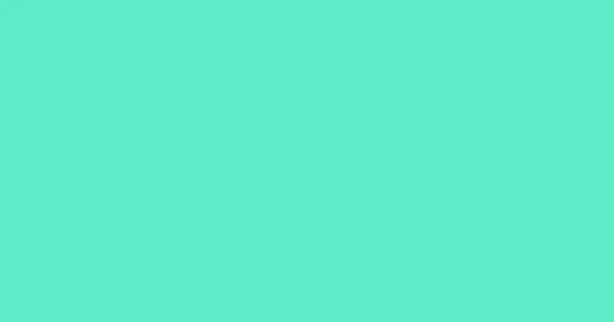 #5eeac7 turquoise blue color image