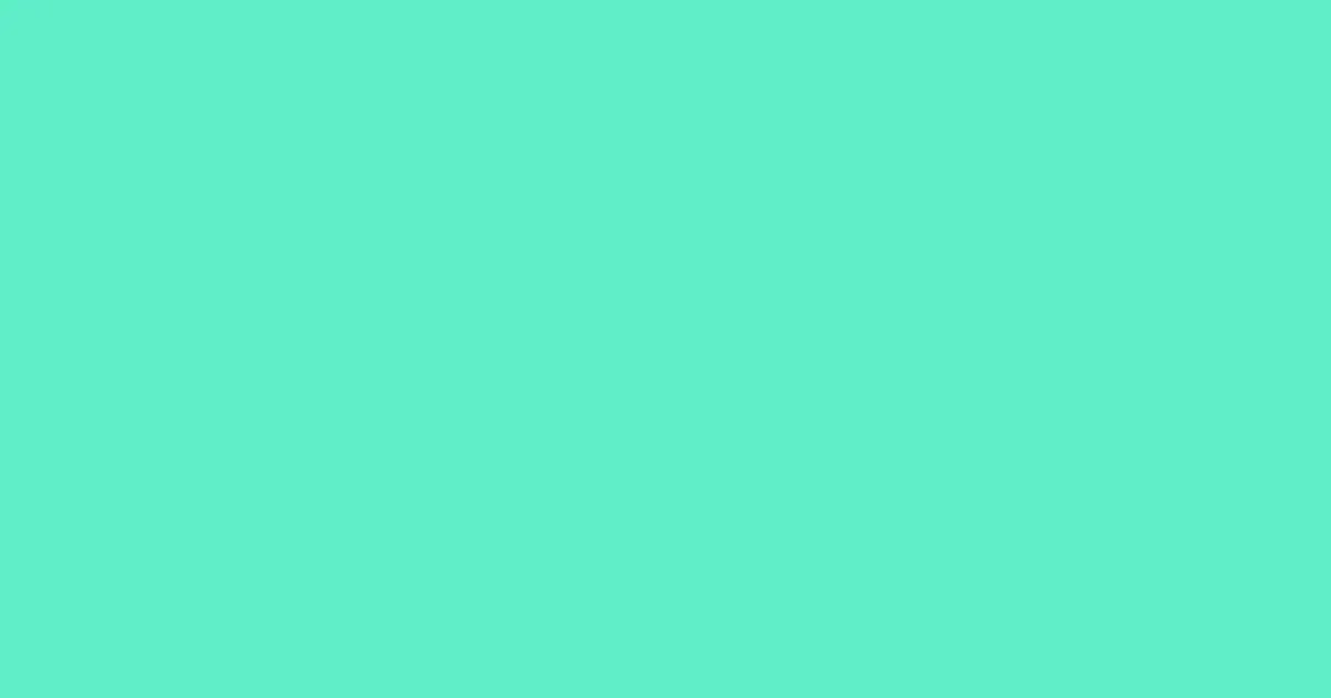 #5eeec6 turquoise blue color image
