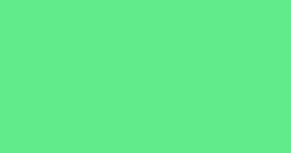 #61eb8a caribbean green pearl color image