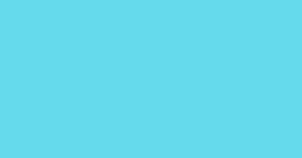 #63d8ed turquoise blue color image