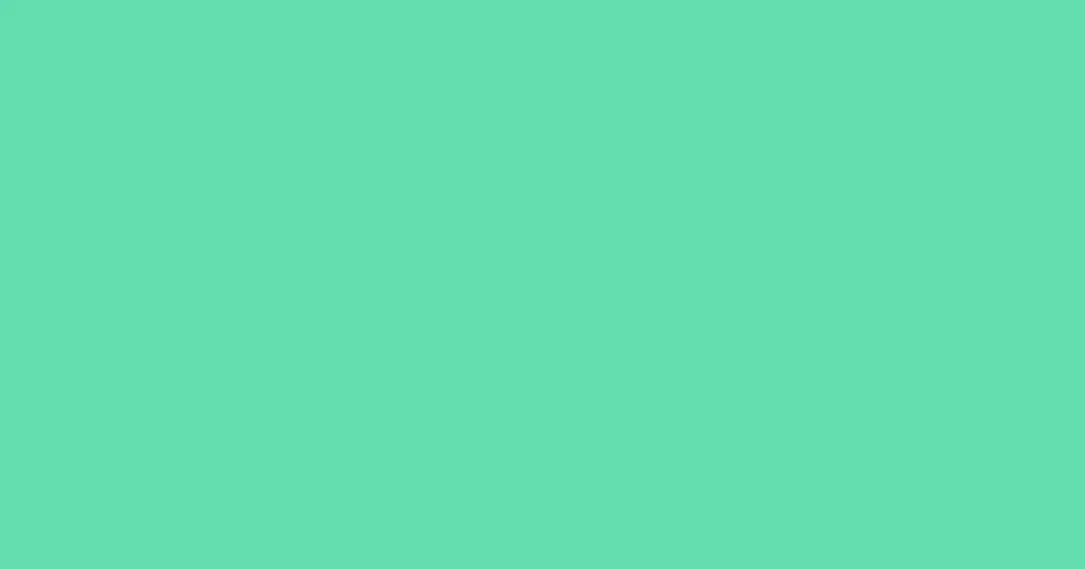 #63dcaf caribbean green pearl color image
