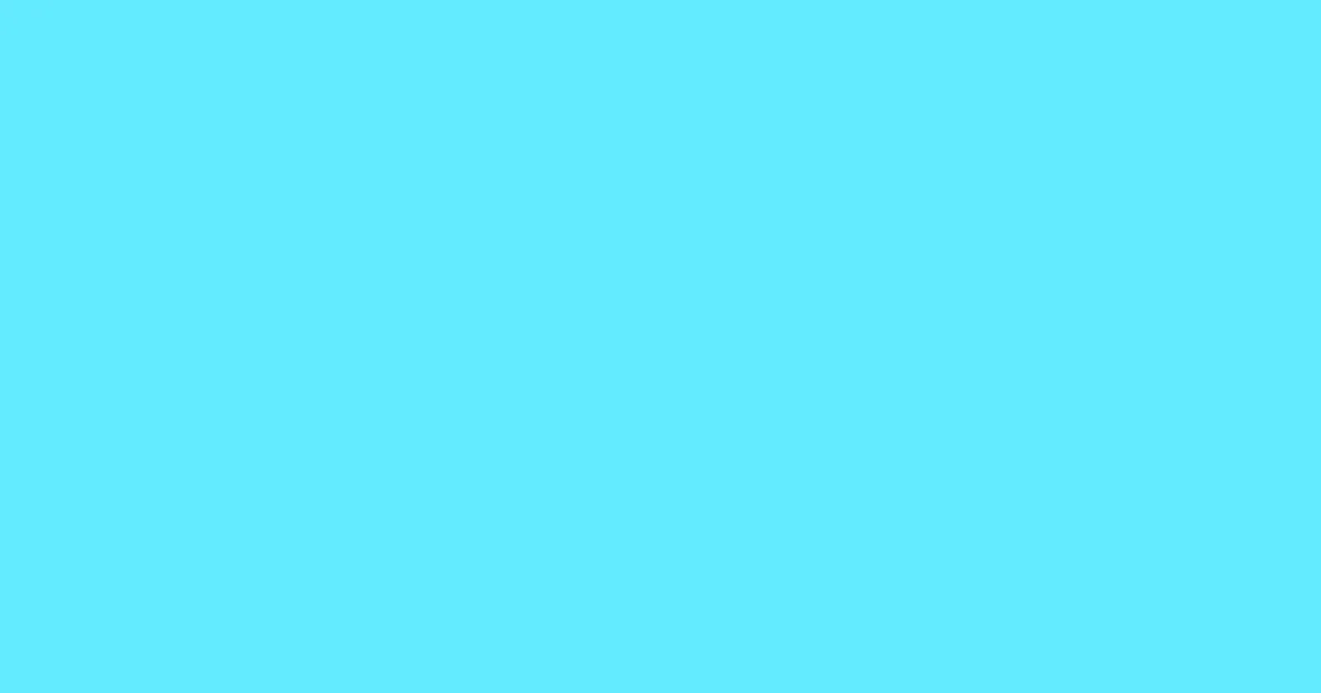 #63ebff aquamarine color image