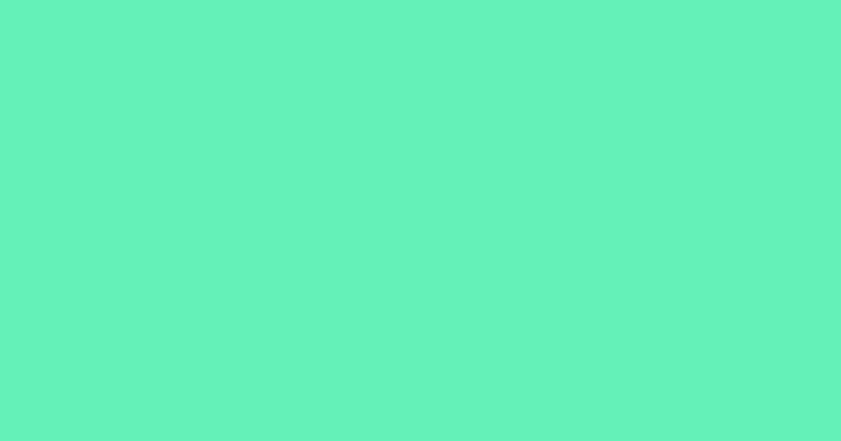 #63f0b8 turquoise blue color image