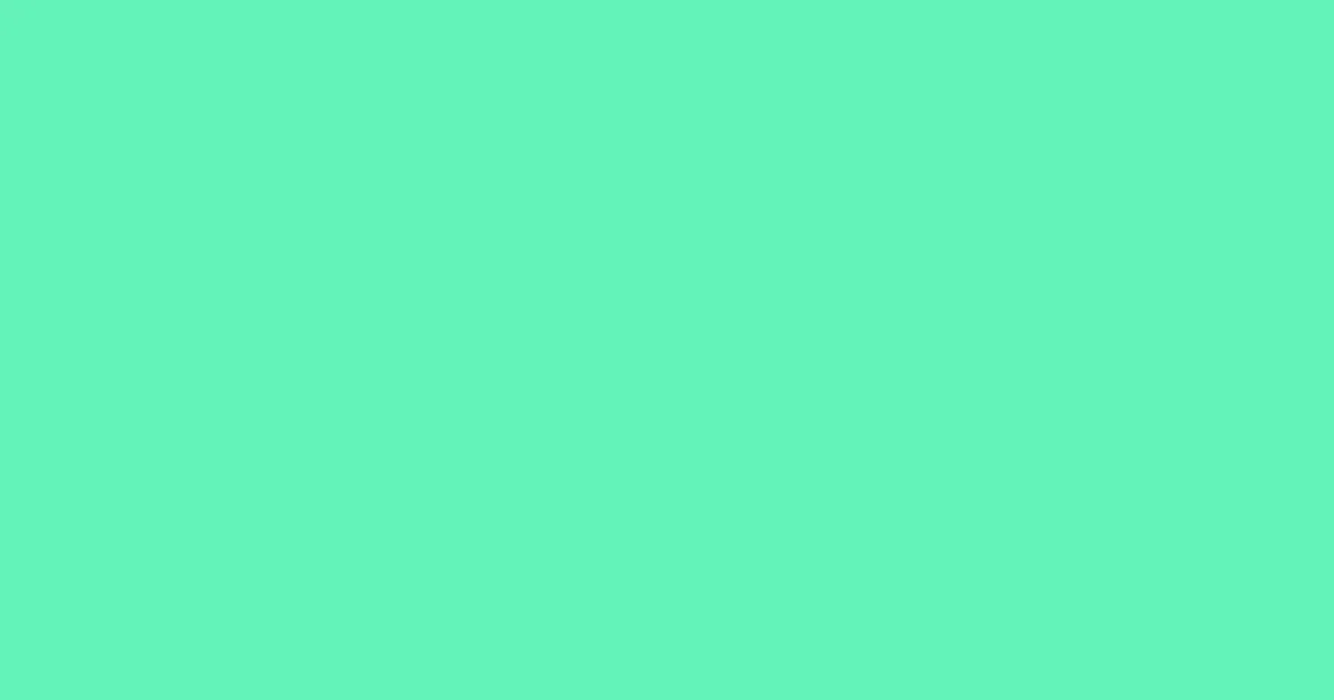 #63f2b8 turquoise blue color image