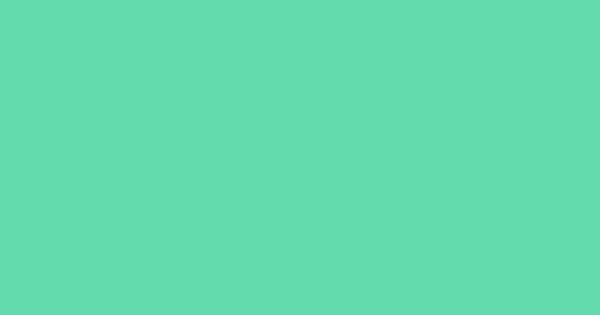 #65dbad caribbean green pearl color image