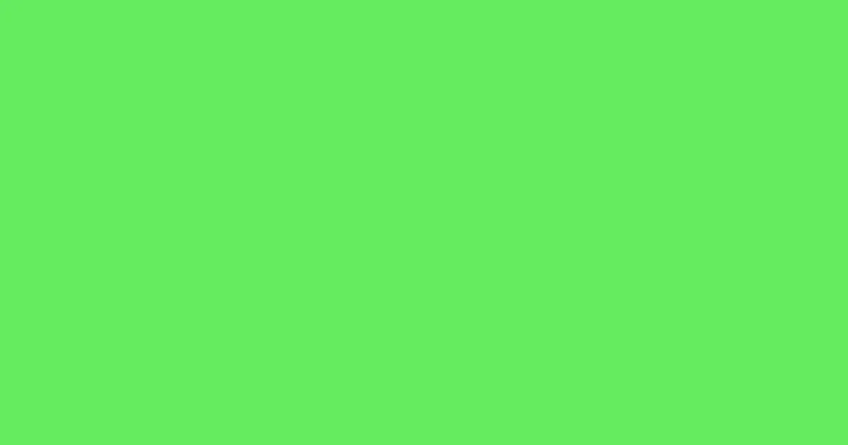 #65eb5e pastel green color image