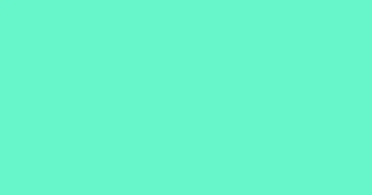 #65f6ca aquamarine color image