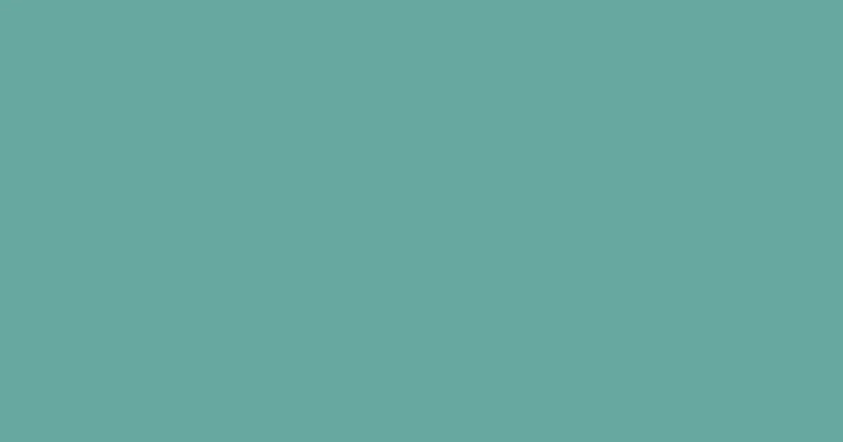 #66a89f green sheen color image