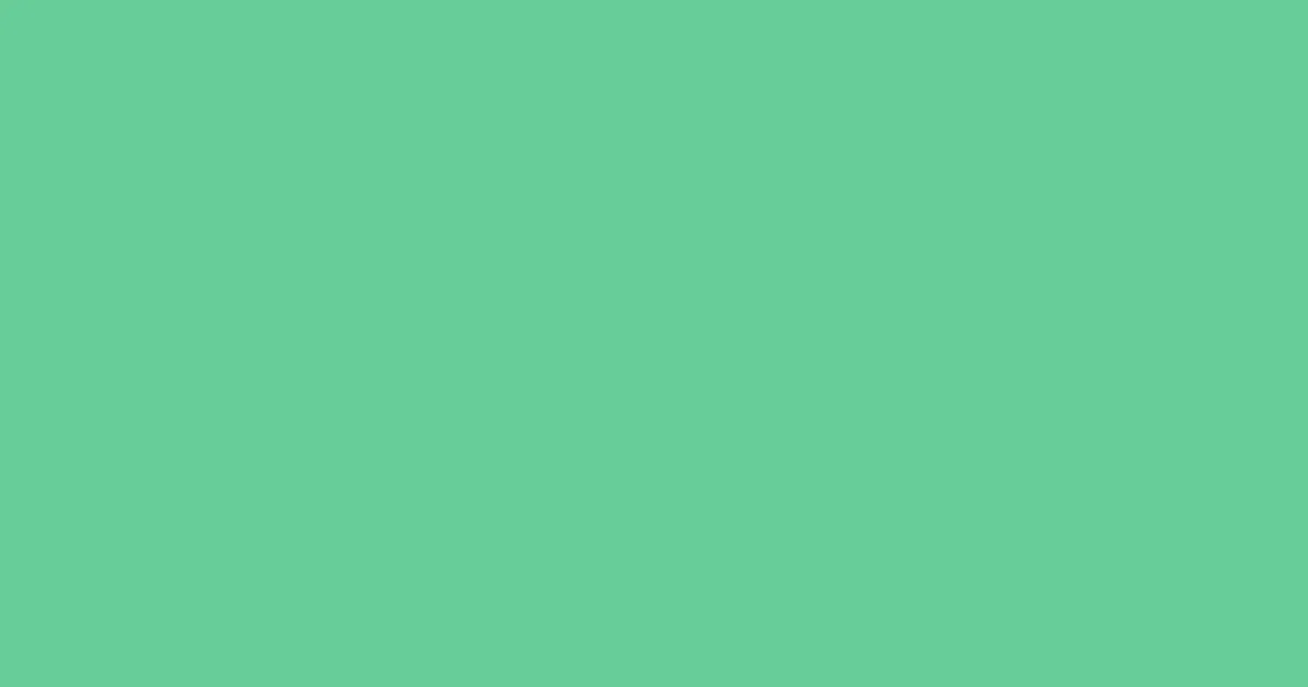 #66cd98 caribbean green pearl color image