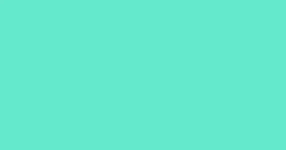 #66e8cb turquoise blue color image