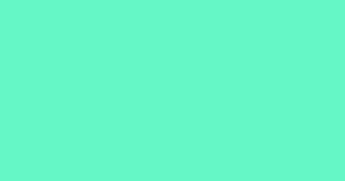 66f6c3 - Aquamarine Color Informations