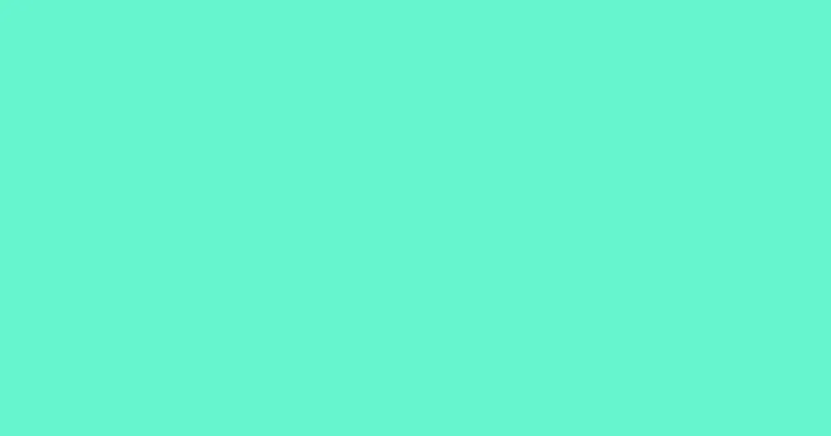 #66f6ce aquamarine color image