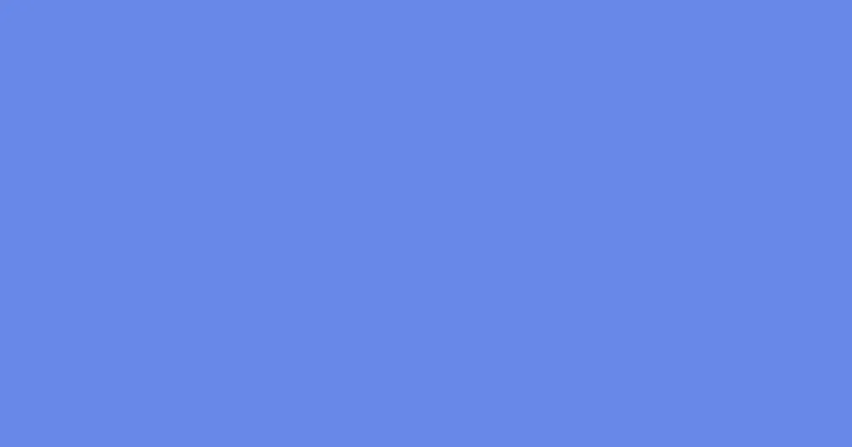 #6788e8 cornflower blue color image