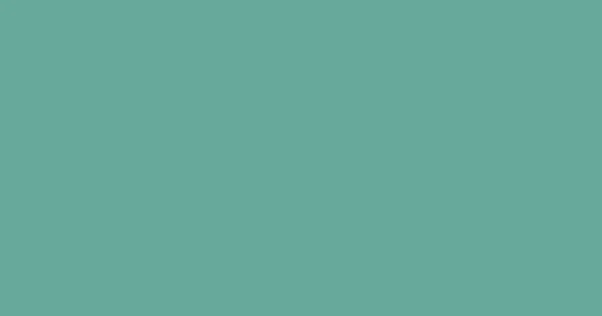 #67a99a green sheen color image