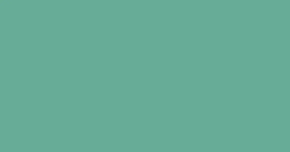 #67ac97 green sheen color image