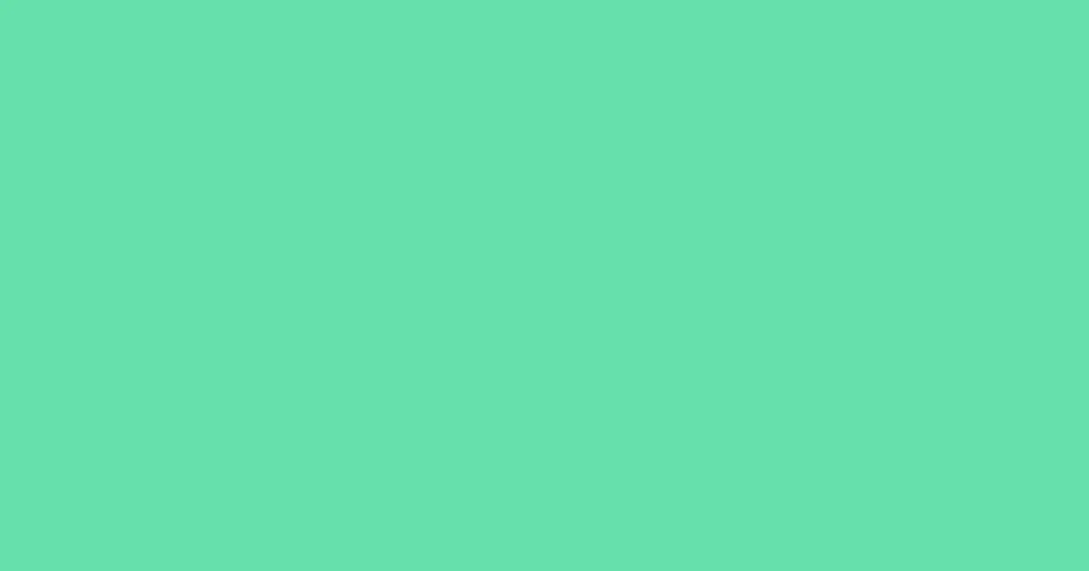 #67e0ab caribbean green pearl color image