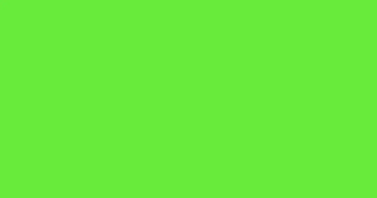 #67eb39 green lizard color image