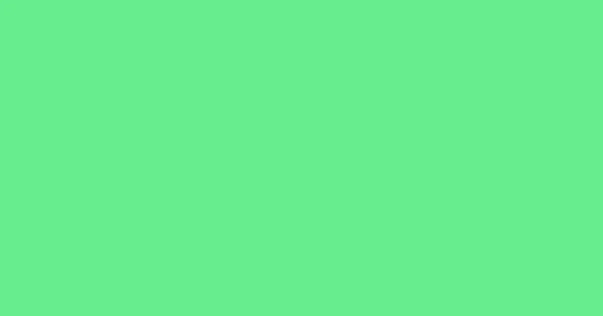 #67ee8e caribbean green pearl color image