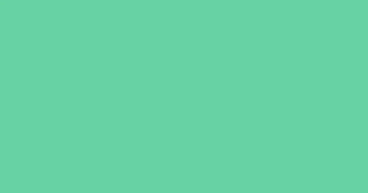 #68d3a3 caribbean green pearl color image