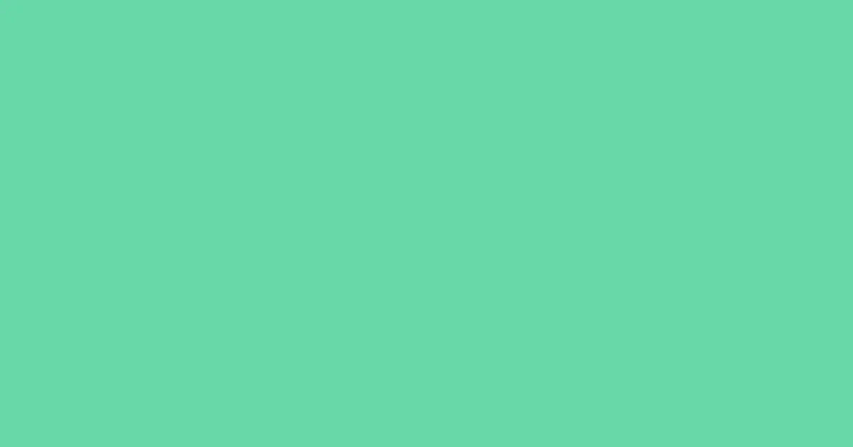 #68d8a8 caribbean green pearl color image