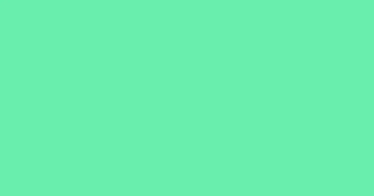 #68eead turquoise blue color image