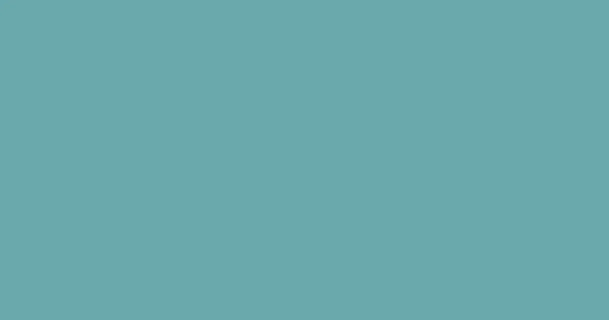 #69a8ac green sheen color image