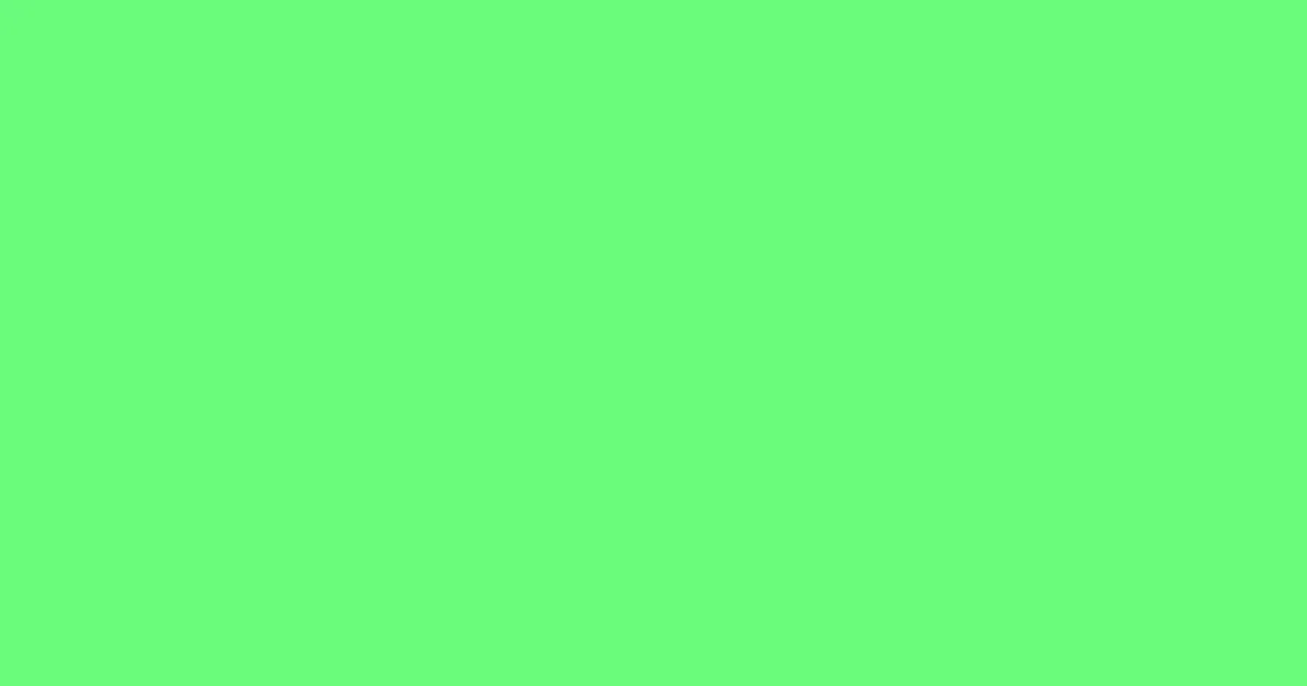 #69fb7a screamin green color image